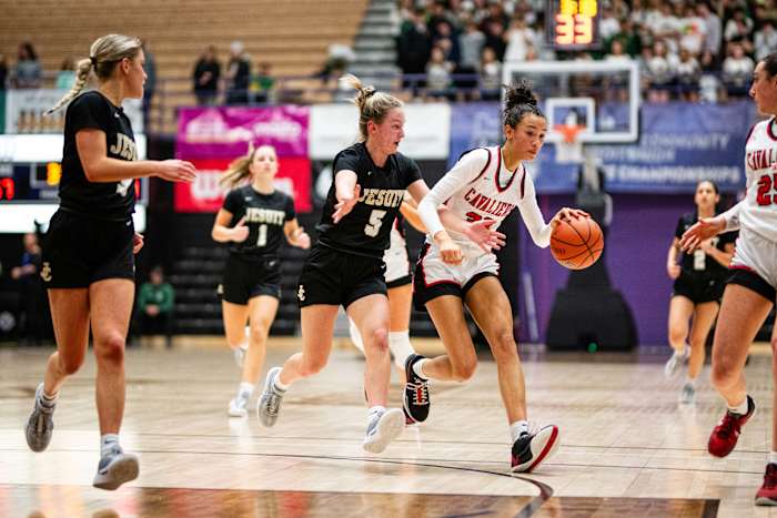 Clackamas Jesuit 6A Oregon girls basketball quarterfinal 2024 Naji Saker-120